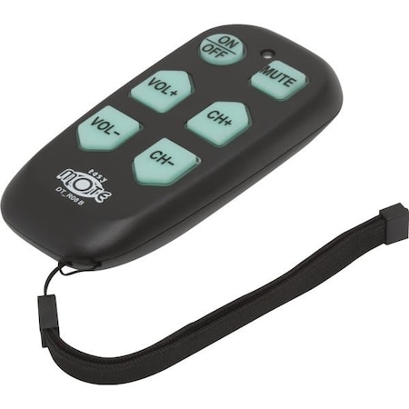 Easy Mote Universal TV Remote Black DT-RO8BC
